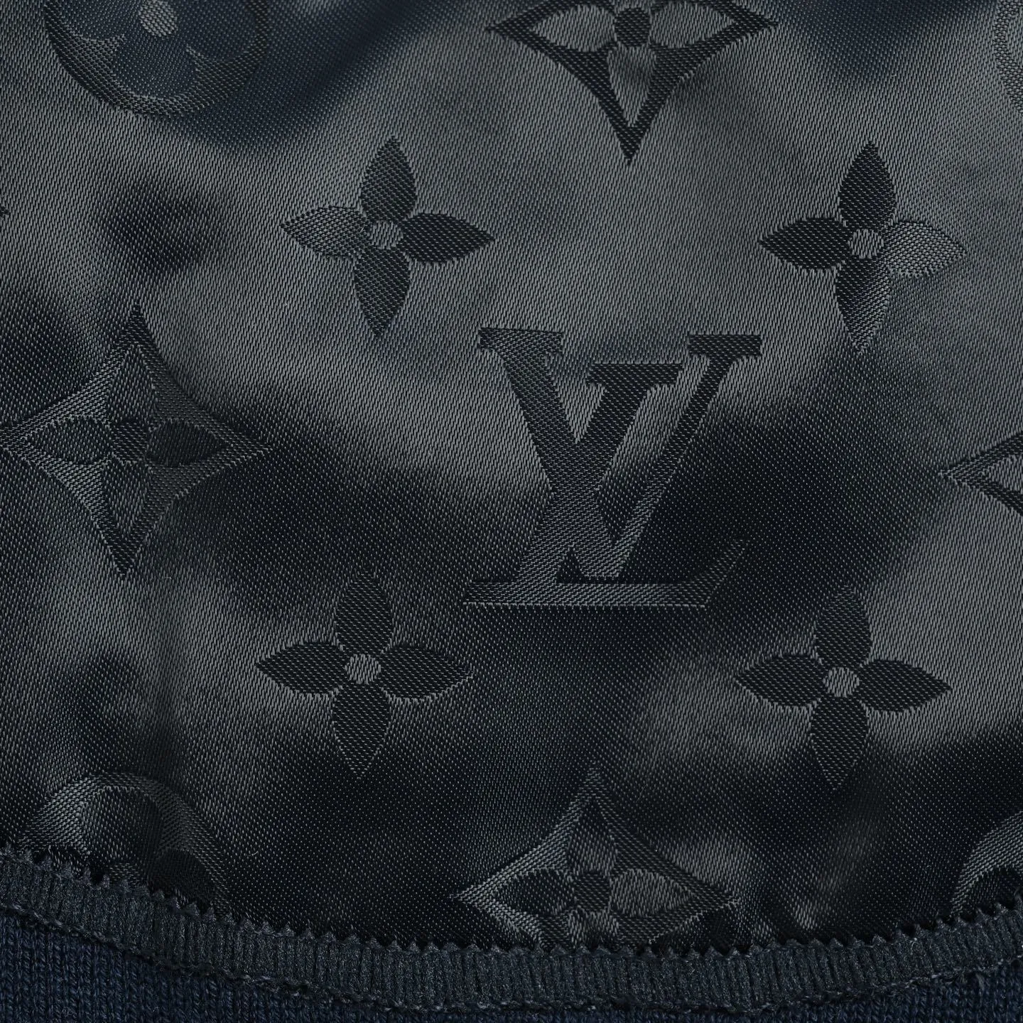 Louis Vuitton/Louis Vuitton knitted jacquard splicing nylon inlay short sleeves